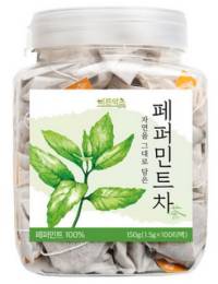 이너블릭 페퍼민트 차 100티백 PLA 친환경 필터