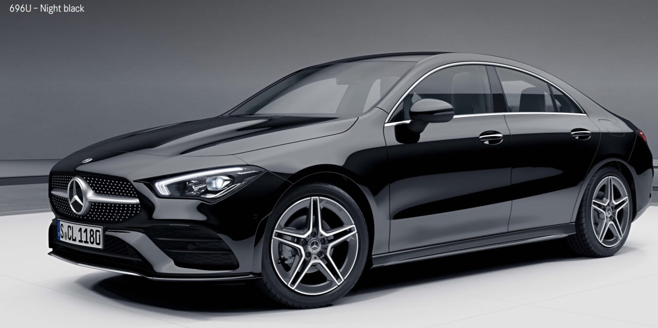 amg cla 45s 색상코드 - Night black(색상 코드 : 696)