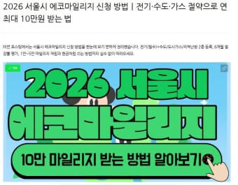 서울시 승용차 마일리지