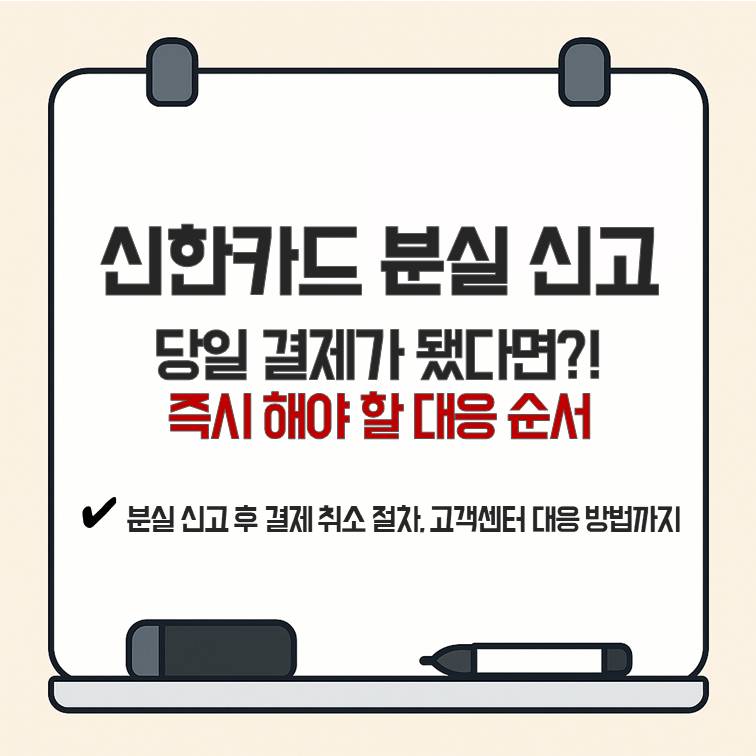 신한카드 분실 신고 후 당일 결제가 발생했을 때 즉시 해야 할 대응 순서와 결제 취소&middot;고객센터 처리 절차 안내