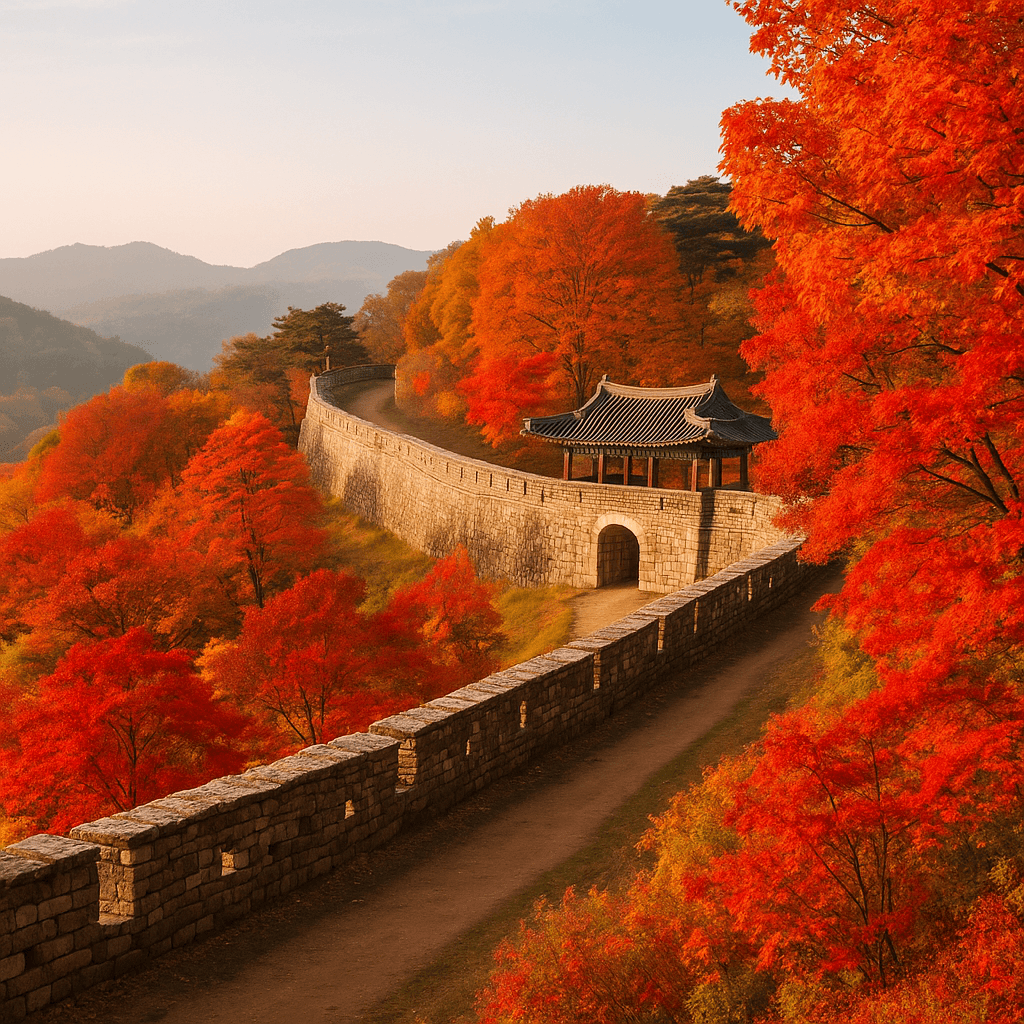 10월 공주 공산성에서 만나는 역사와 가을 단풍의 어울림