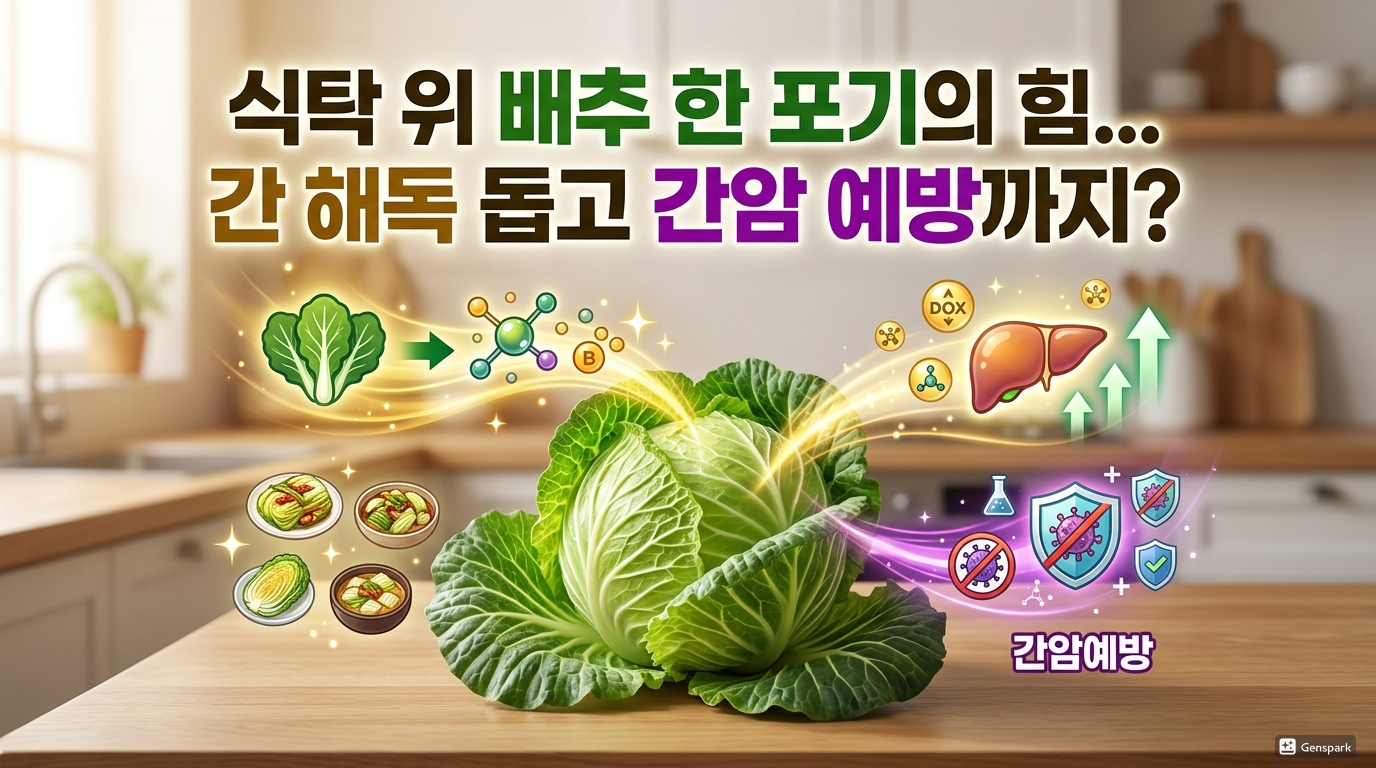 식탁 위 배추 한 포기의 힘… 간 해독 돕고 간암 예방까지?