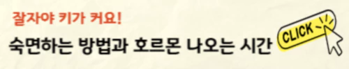 숙면하는 방법과 시간안내
