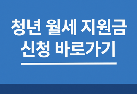 청년 월세 지원금