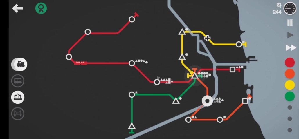 미니 메트로 게임오버 조건