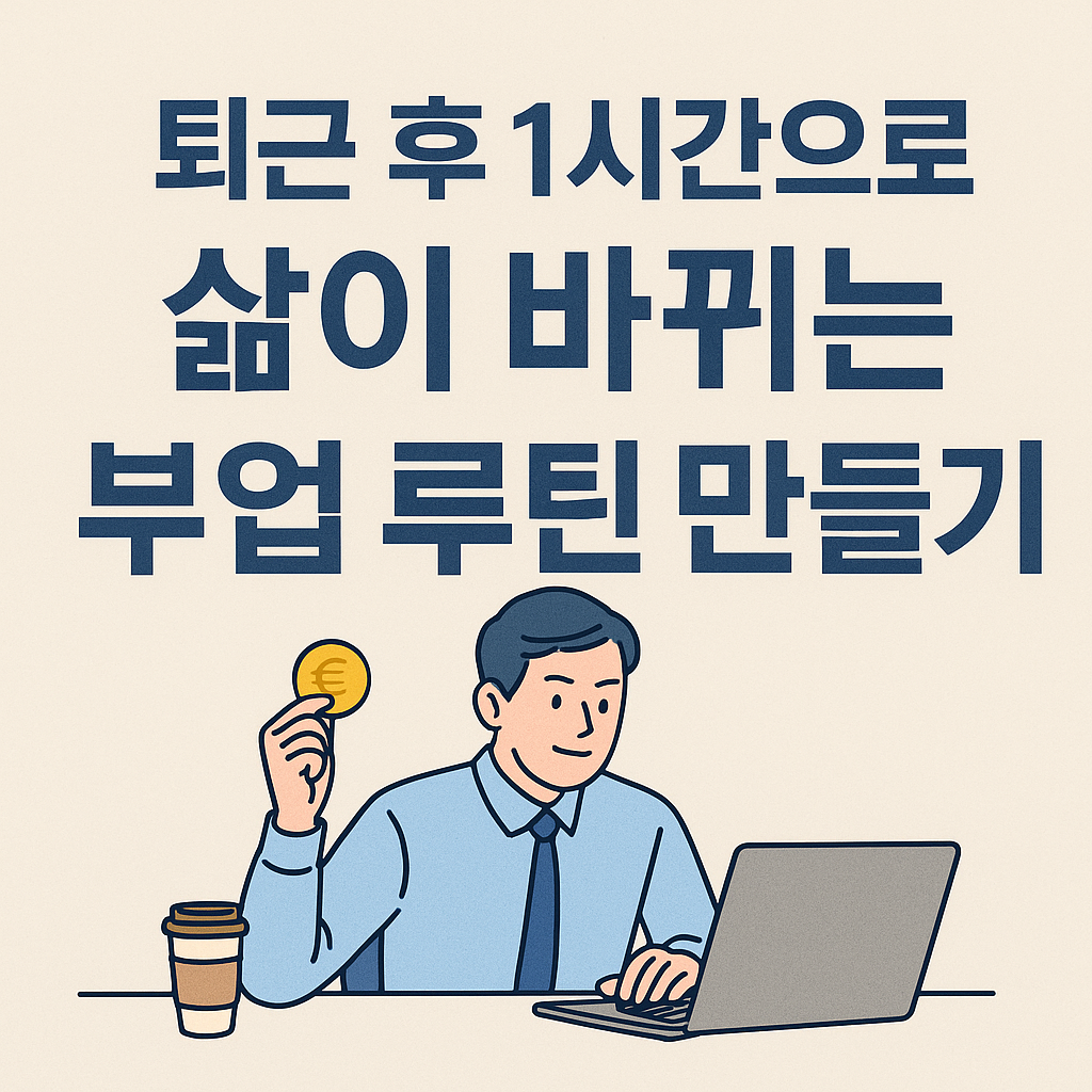 퇴근 후 1시간으로 삶이 바뀌는 부업 루틴 만들기