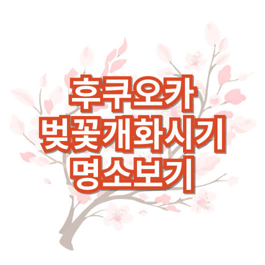 후쿠오카-벚꽃-개화시기