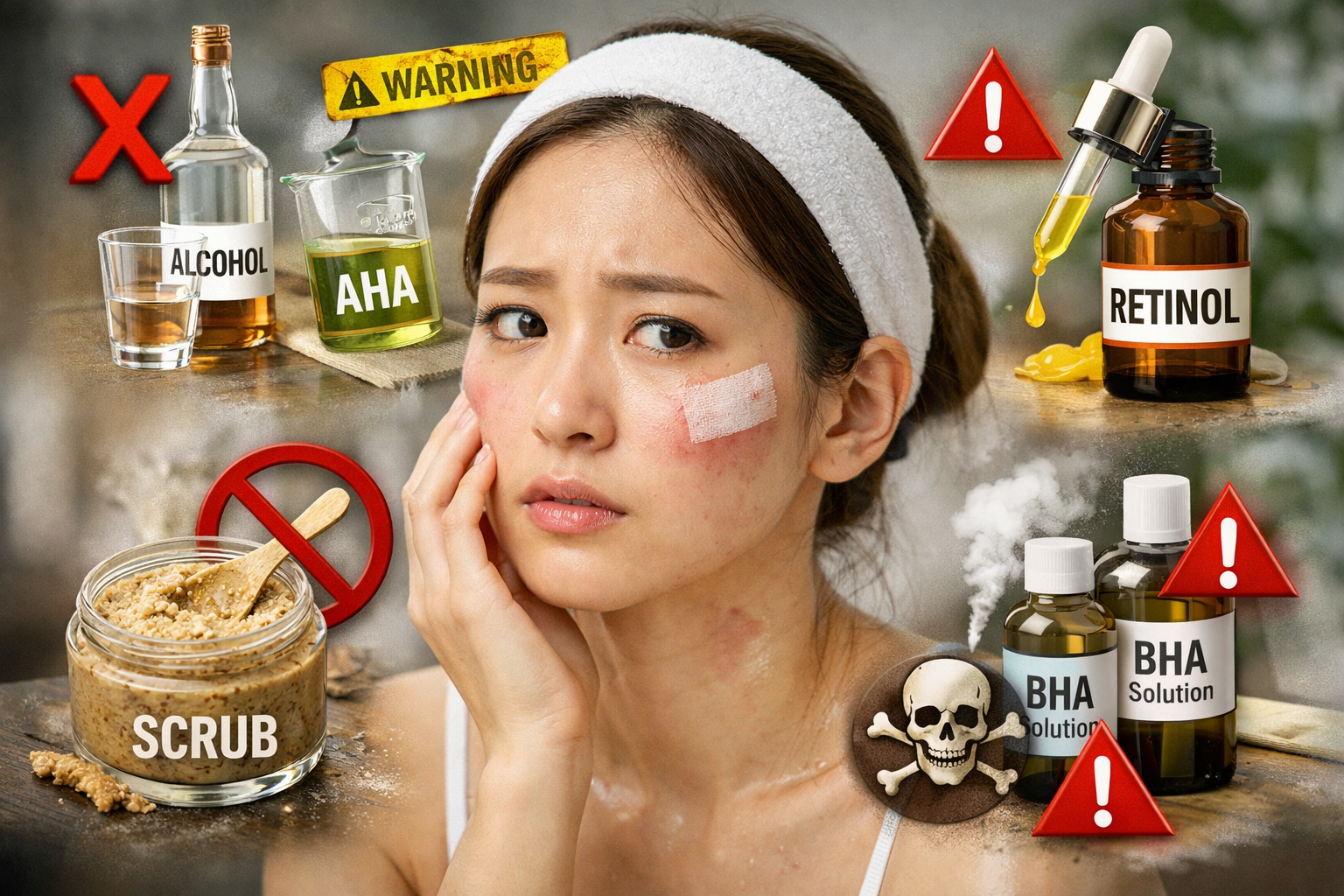 피부과 시술 후 피해야 할 화장품