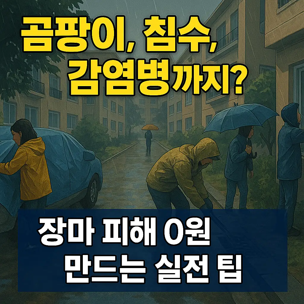 장마철 곰팡이, 침수, 감염병 대비 썸네일 이미지