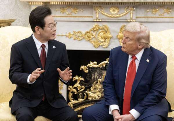 이재명 대통령과 트럼프 대통령 지난 방미