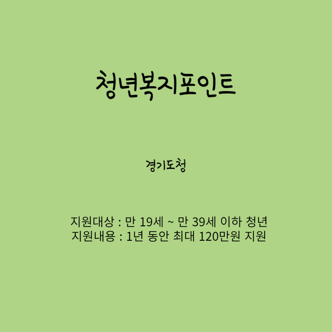 청년복지포인트