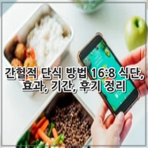 간헐적 단식 방법 16:8 식단, 효과, 기간, 후기 정리