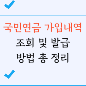 국민연금가입내역
