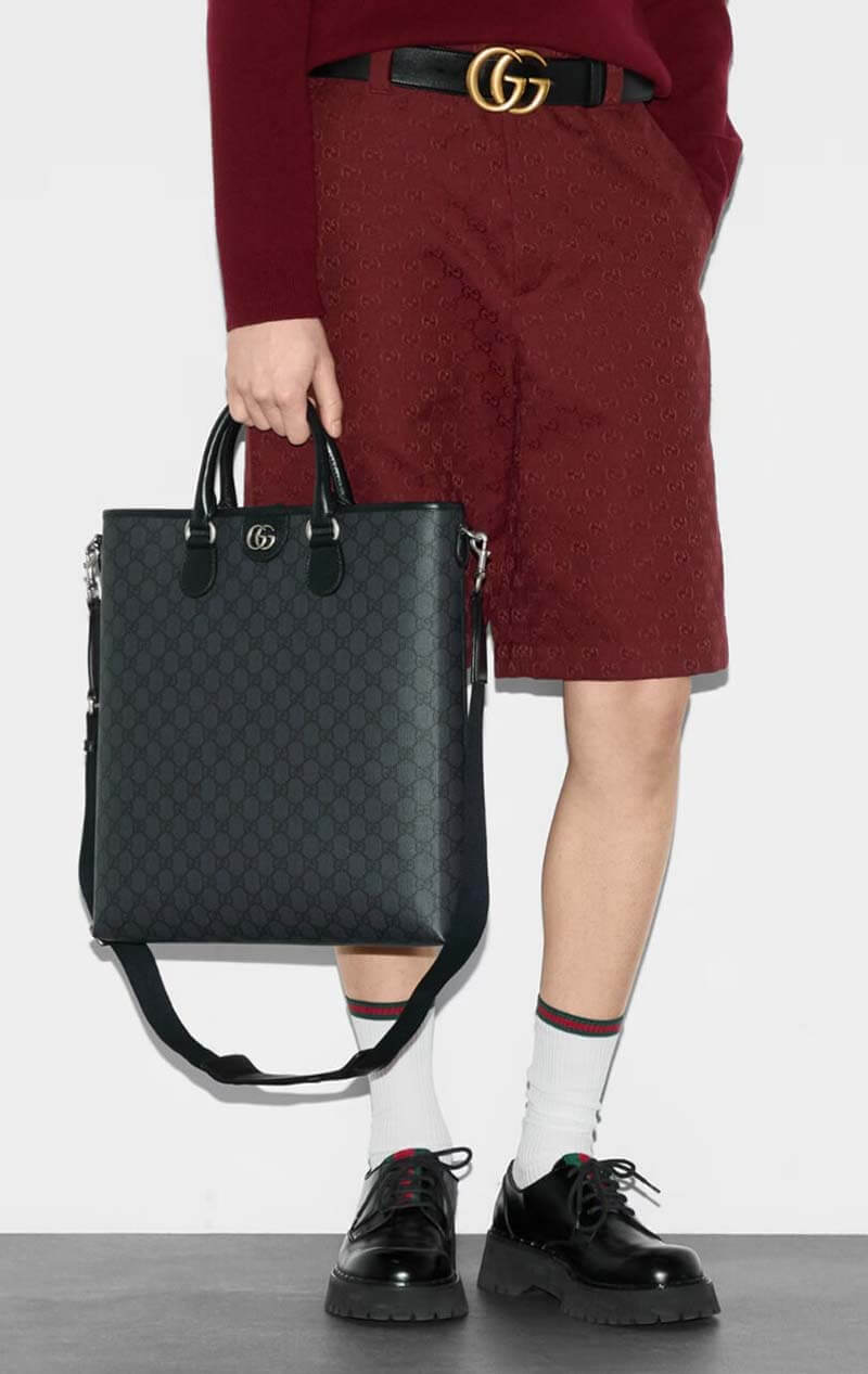 구찌 오피디아 GG 미디엄 남성 토트백
