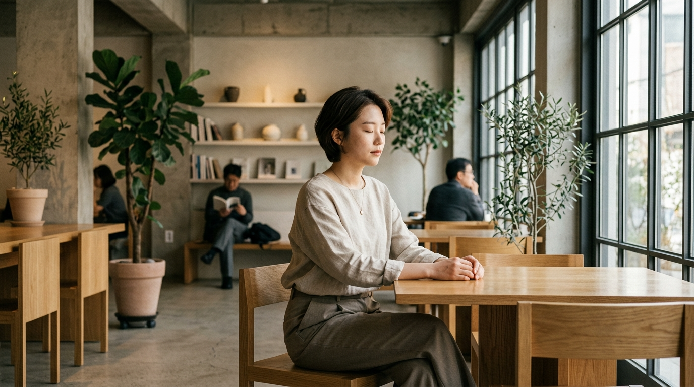 잠시 멈춰 있을 수 있는 공간설명