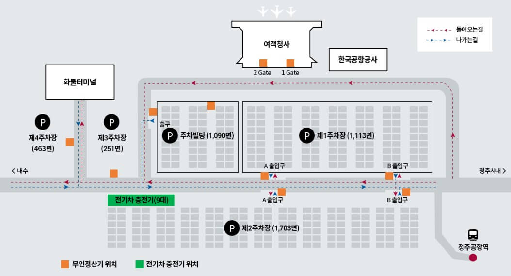 청주공항 주차요금