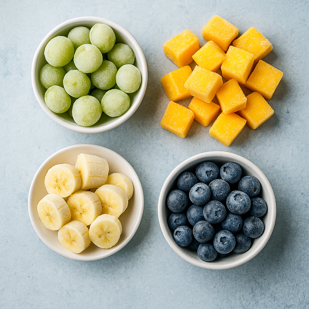 냉동 포도 망고 바나나 블루베리