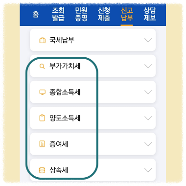 가산세 목록