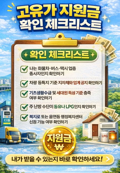 고유가 지원금 총정리 2026