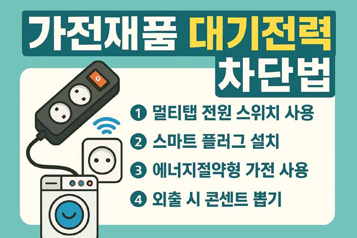 가전제품 대기전력 차단법