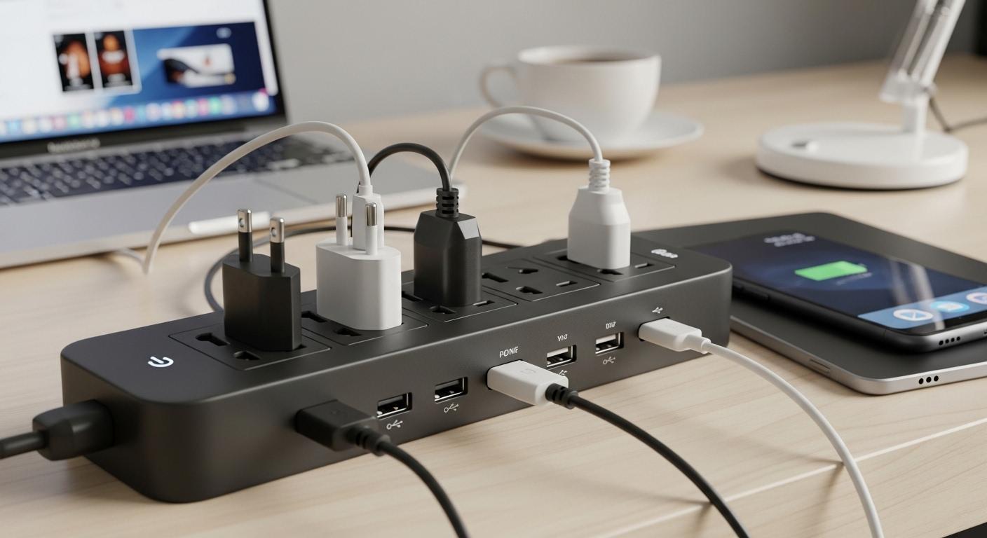 멀티탭 과부하 차단 고속 충전 내돈내산 후기