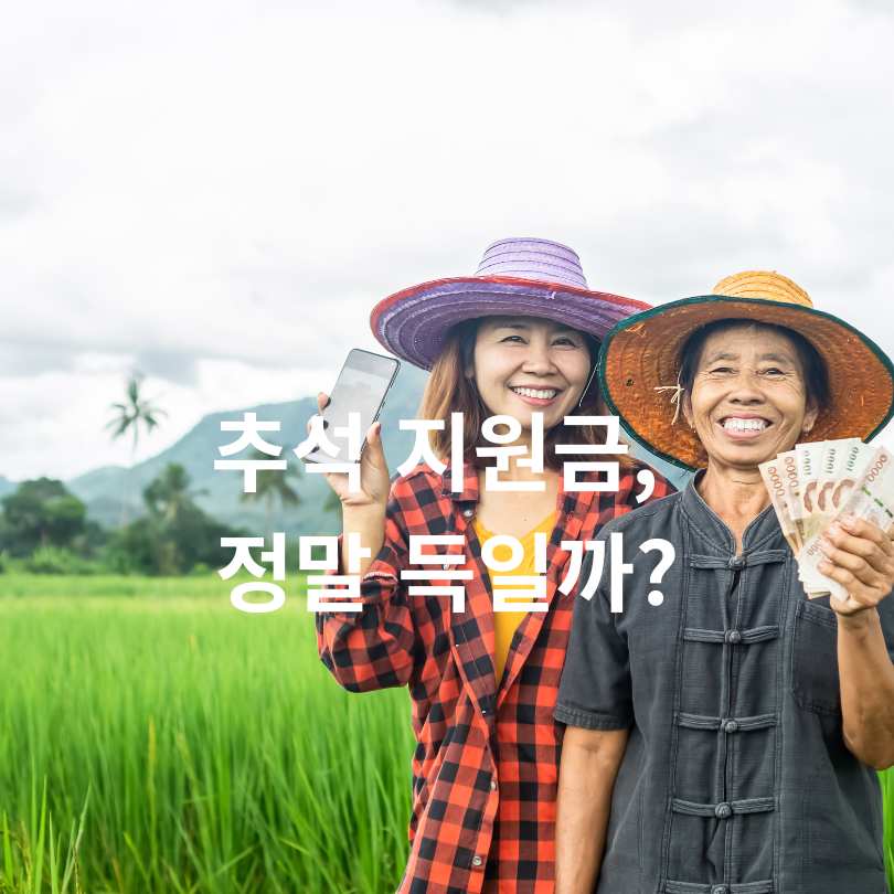 추석 명절 지원금 최대 50만 원!