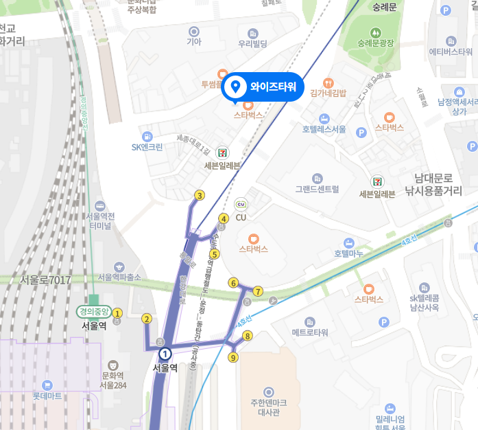 와이즈타워 위치