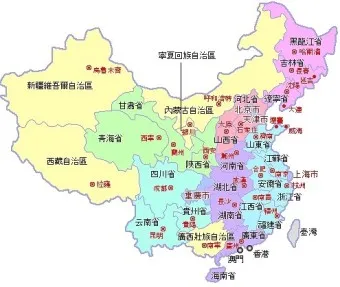중국지도 한글판 크게보기 장가계 황산 태항산 청도 계림_25