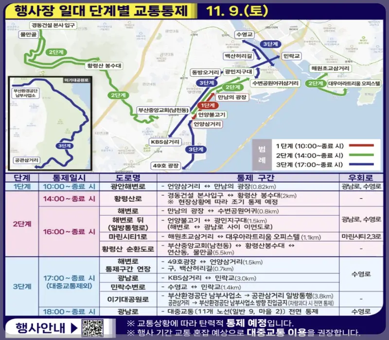 부산 불꽃축제 교통통제_1