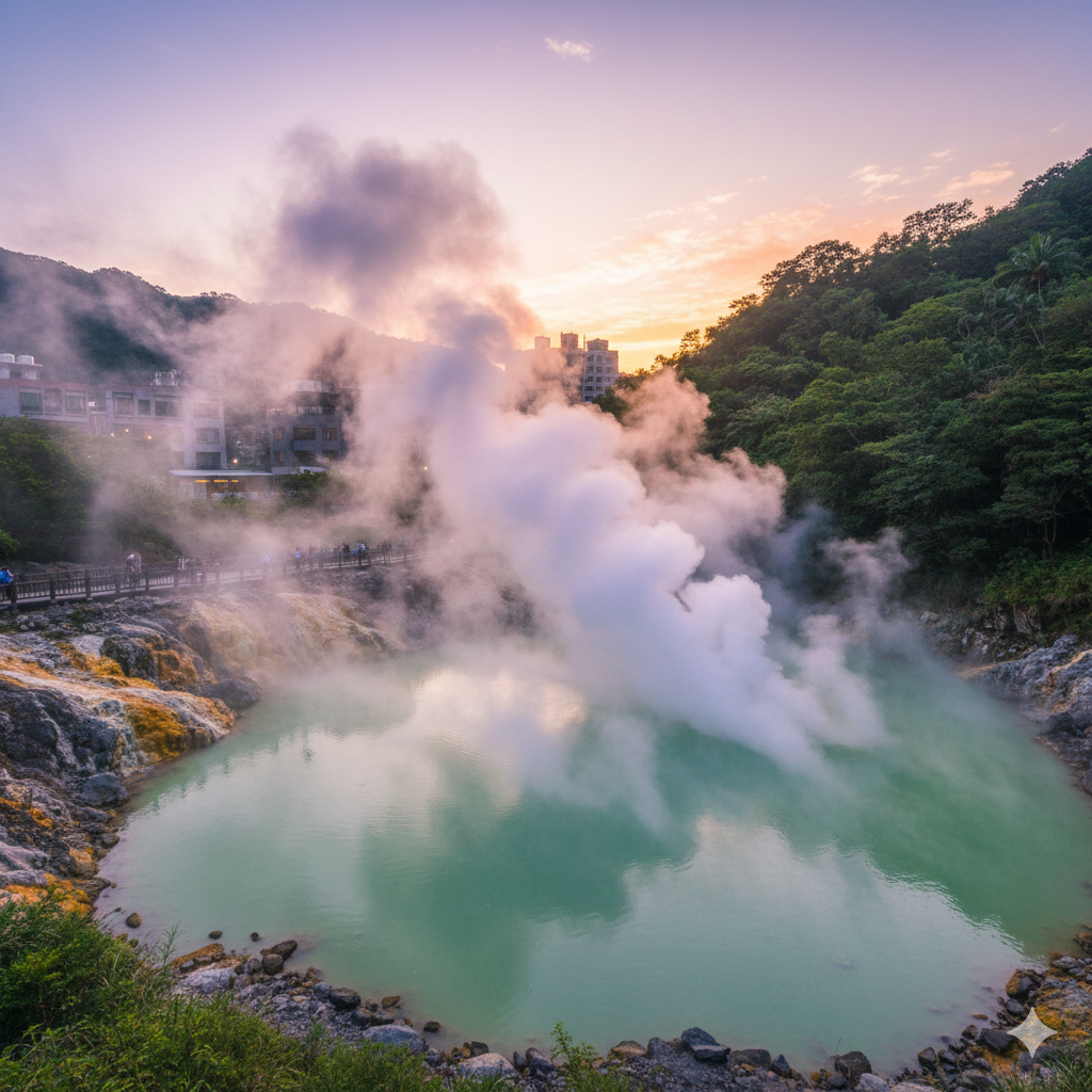 대만 겨울 온천지로 유명한 베이터우 온천