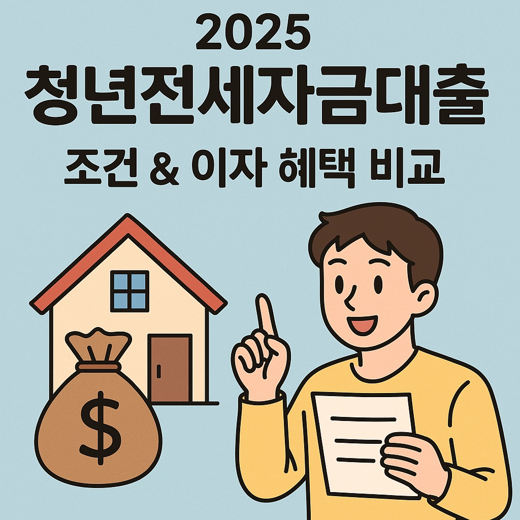 2025 청년전세자금대출 조건 & 이자 혜택 비교