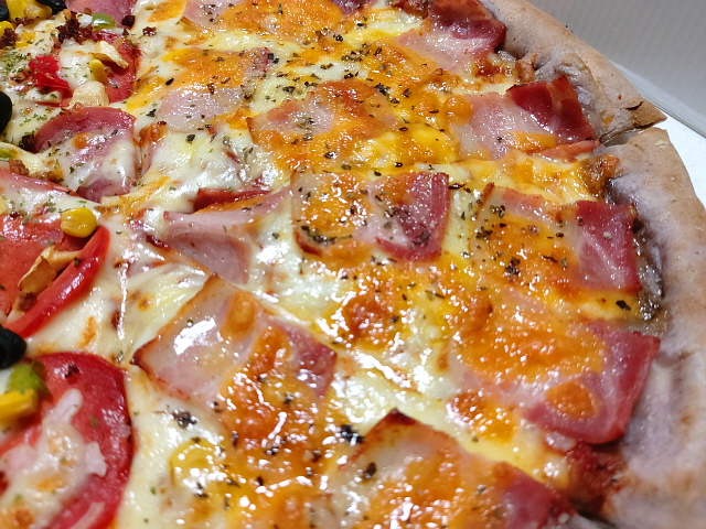 베이컨체다치즈 피자