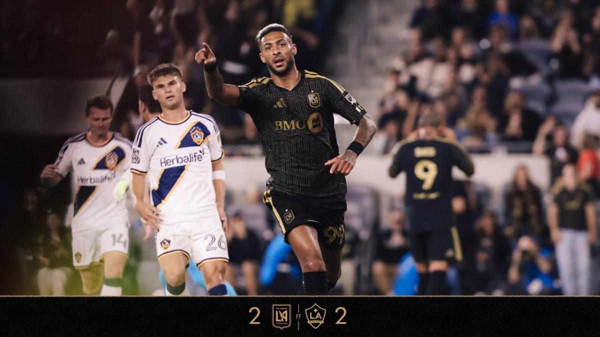 LAFC 대 LA 갤럭시 2-2 엘 트라피코 경기 장면, 손흥민이 뛴 BMO 스타디움