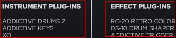 XLN Audio _Addictive Drums 2_Instrument 플러그인과 Effect 플러그인 구분
