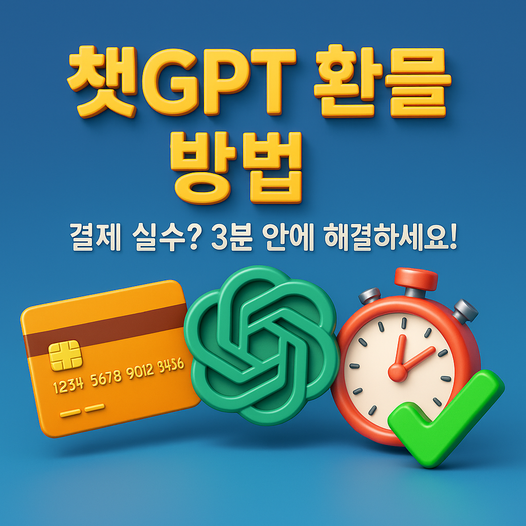 챗GPT 환불- 3분 만에 끝내는 방법