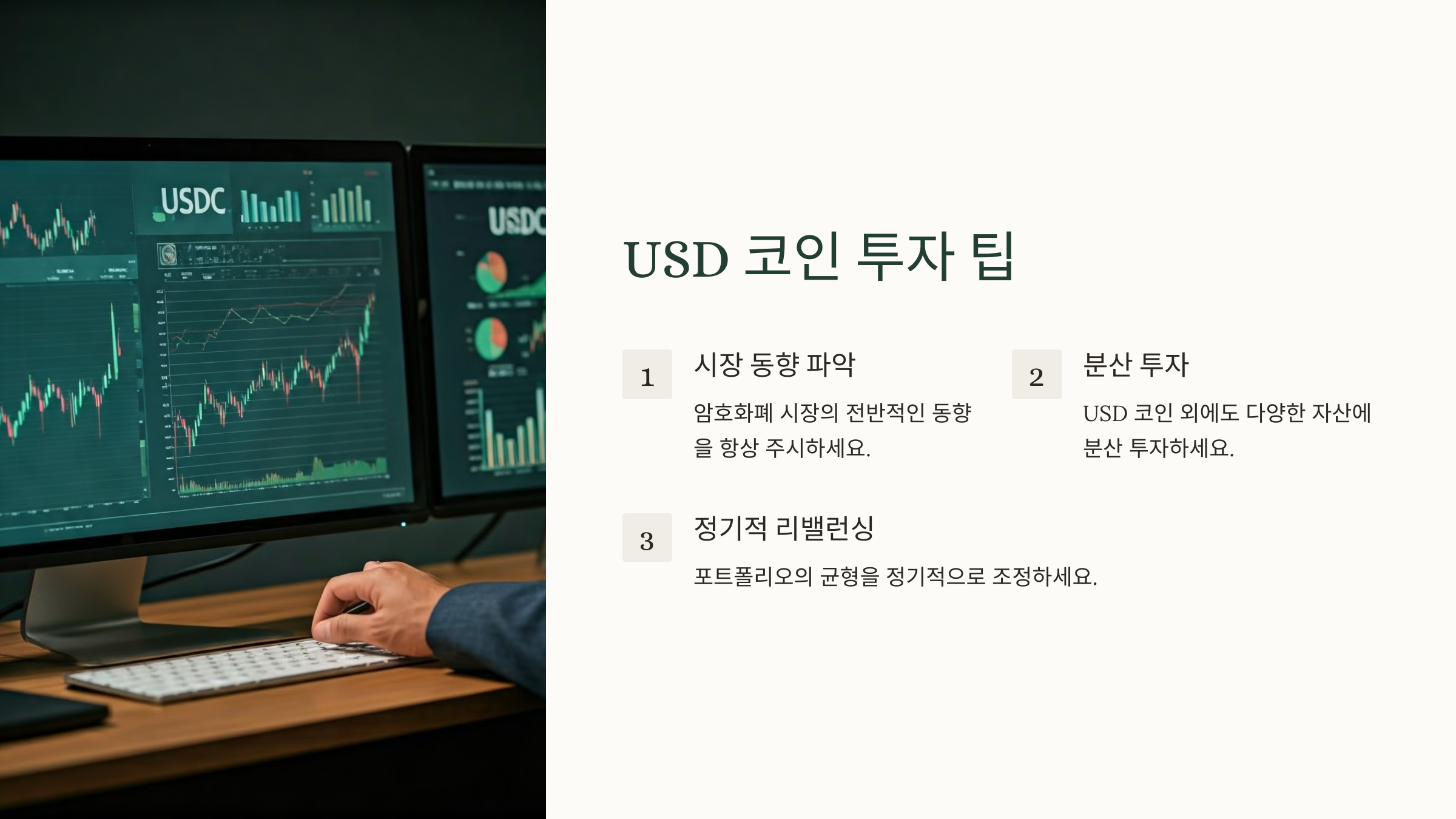 USD 코인 투자 팁