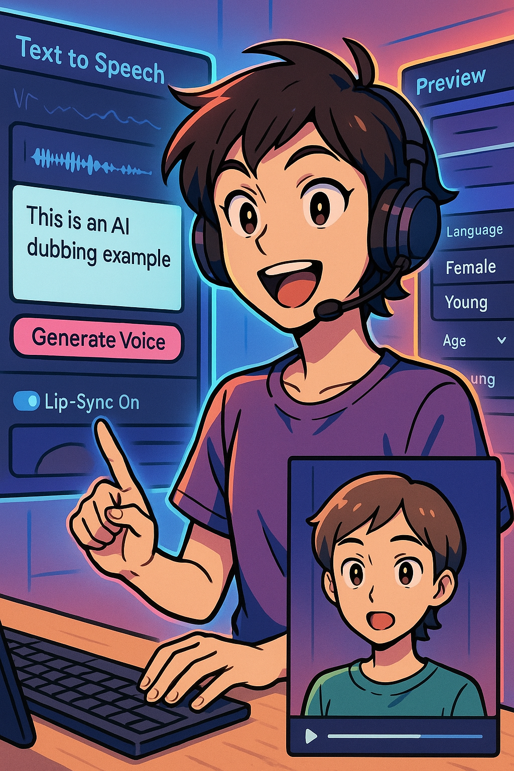 Add Voiceover with AI Dubbing