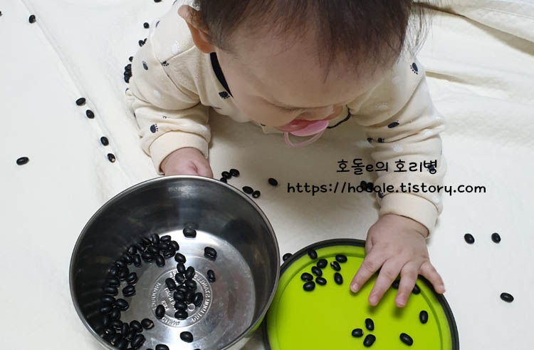 검은콩촉감놀이