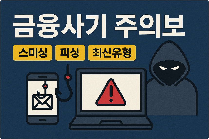 금융사기 주의보 (스미싱, 피싱, 최신유형)