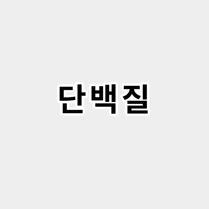 단백질