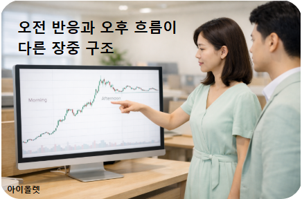 오전 반응과 오후 흐름이 달라지는 장중 구조