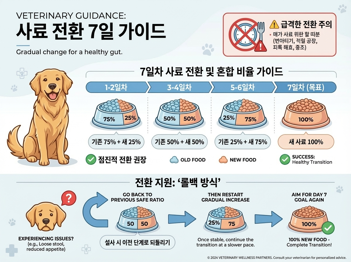 사료 전환 7일 가이드