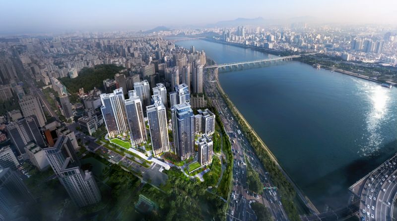 청담르엘 조감도 사진