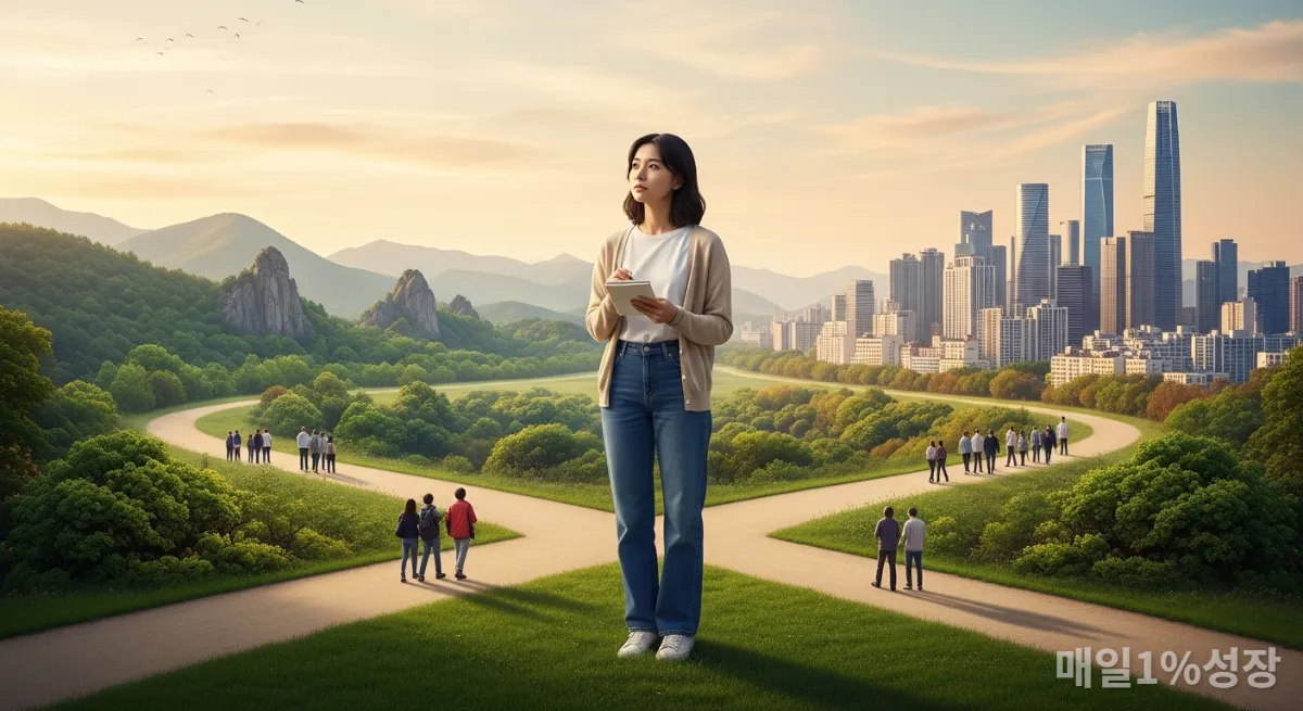 자신에게 맞는 명상 또는 확언 방법을 선택하는 한국인