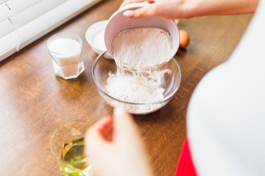 베이킹 소다와 물 혼합물 사용