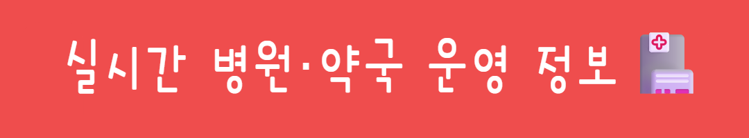 [서울&middot;부산&middot;대구&middot;경기&middot;전국] 추석 연휴 병원&middot;약국 실시간 운영 정보 🏥💊 관련사진