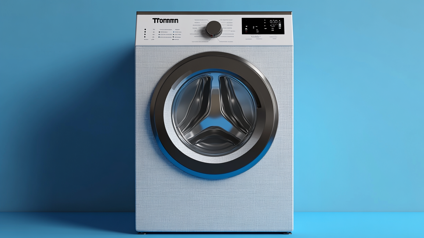 스마트폰과의 통합을 통해 원격 관리가 가능하며 뛰어난 연결성과 편의성을 자랑하는 트롬 세탁기의 이미지