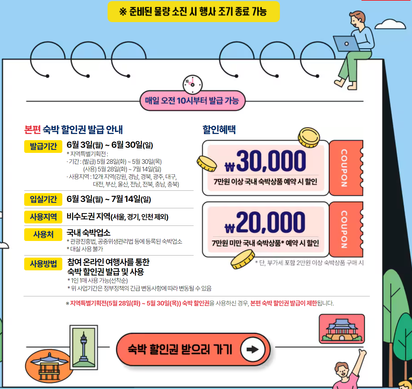 대한민국 구석구석 숙박 세일