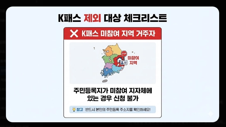 2026 K패스 신청 대상(제외, 조건, 지역)(+방법)