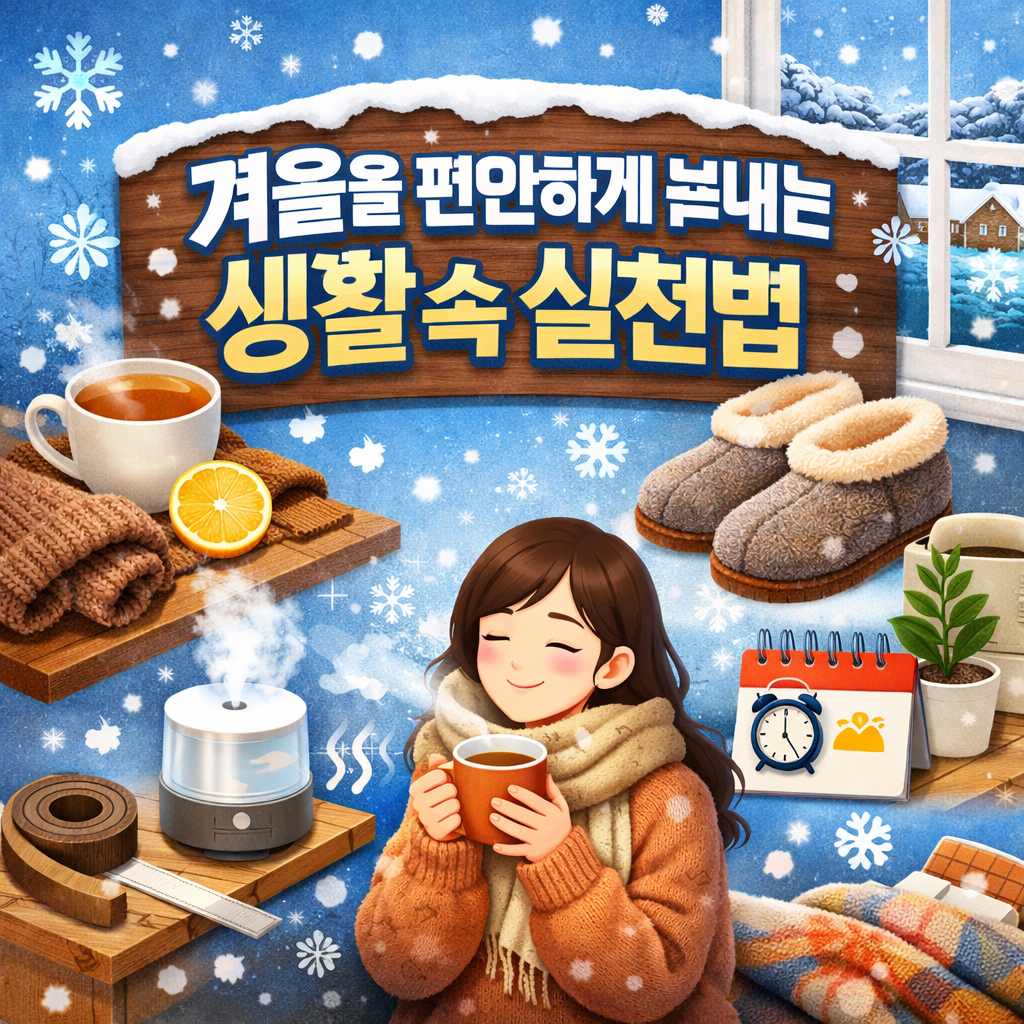 겨울을 편안하게 보내는 생활 속 실천법